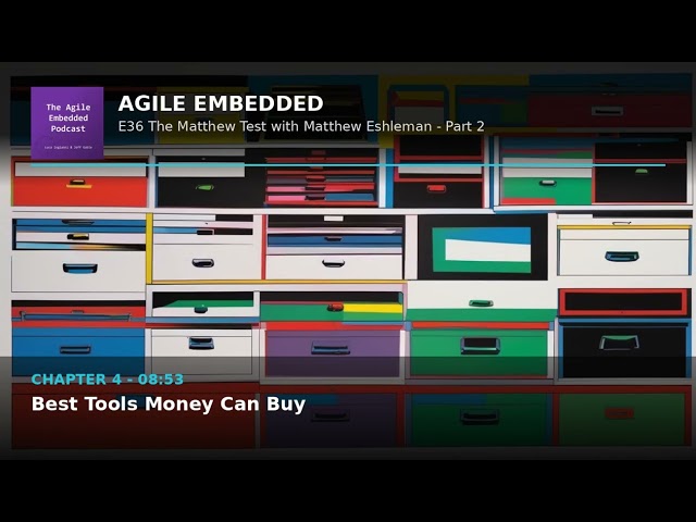 Agile Embedded Podcast E36: The Matthew Test Part 2: Design Through QA