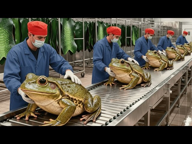 Inside the Frog Leather Factory: Shocking Production Secrets | Full Process