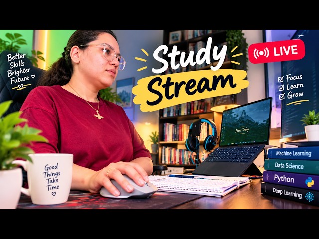 Study with Me | 6 Hours | Day 13/60 | part 01