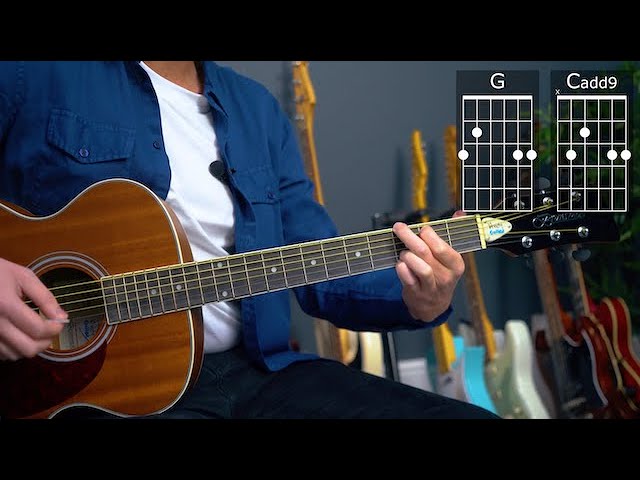 Acoustic Guitar Day 7 - G major and Cadd9 - most common guitar chords ever? (Ad free)