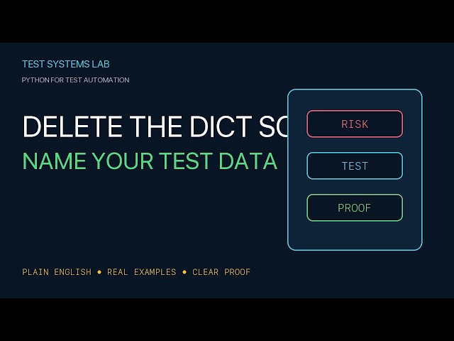 Model Test Data with Python Dataclasses