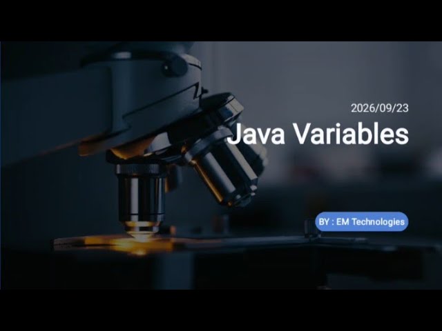 Variables in Java programming language - Types of Variables  #javaprogramming 
