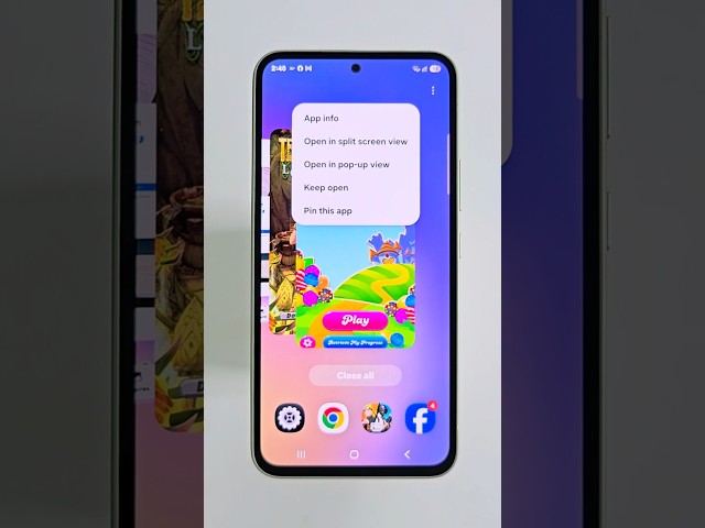 Apps pinning on Samsung Phone #shorts #viral #tech