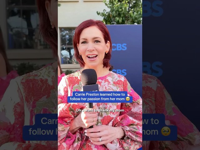 We ❤️ that Carrie Preston’s mom encouraged her to follow her dreams bc it led her to us 🥹 #Elsbeth
