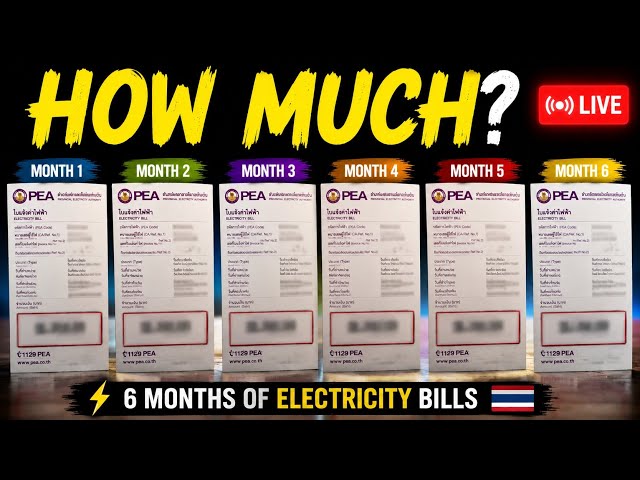 Retiring in Thailand? 🇹🇭 How Much Will Your Electricity Bill Cost?