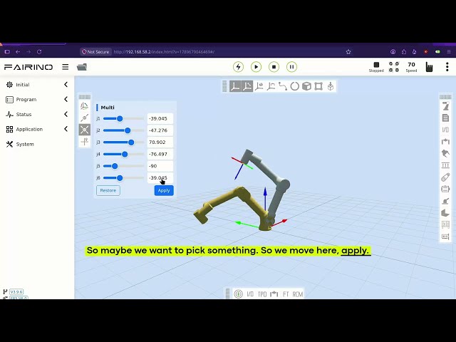 FAIRINO Cobot Programming: Your First Automated Task