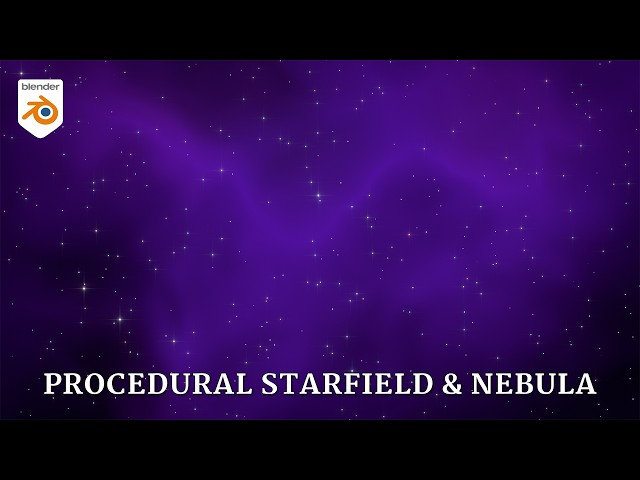 Procedural Space Background in Blender | Starfield & Nebula Tutorial