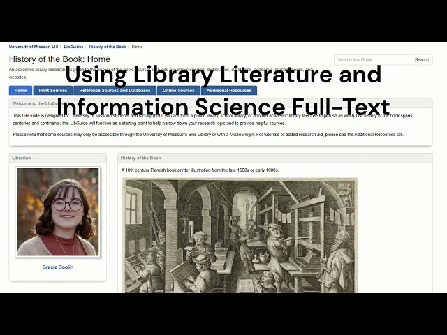 Library Literature and Information Science Full Text Tutorial