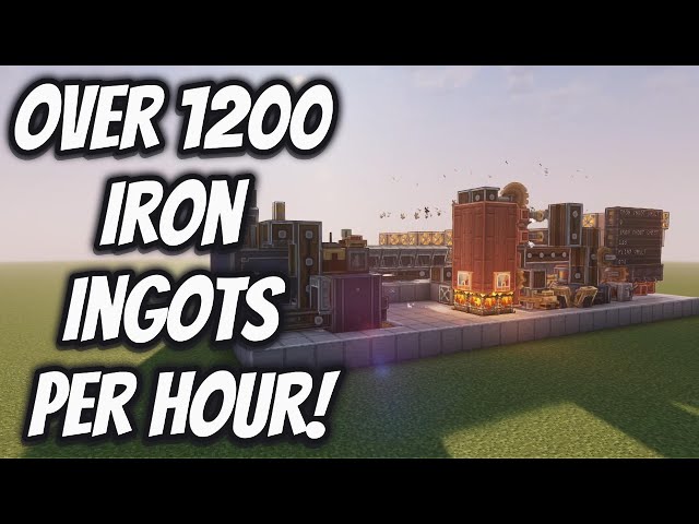 How I Built an EPIC Create Mod Iron Factory in Minecraft that makes over 1200 Ingots per HOUR!