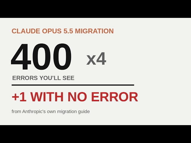 Claude Opus 5.5 Migration: 4 Breaking Changes, 1 Silent Failure