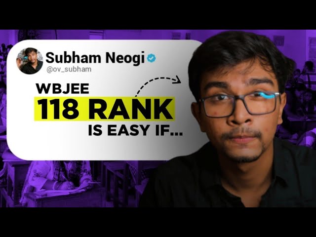 The Last WBJEE STRATEGY video you need⚡