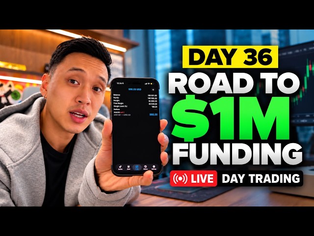 Day 36 Road to $1M Funding - Dan Cheung Live Day Trading