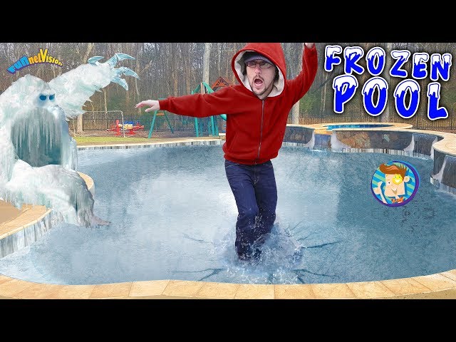 Our Frozen Pool is an ICE MONSTER! FUNnel V Vlog