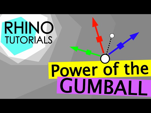 RHINO TUTORIAL - The Power of Gumball tool