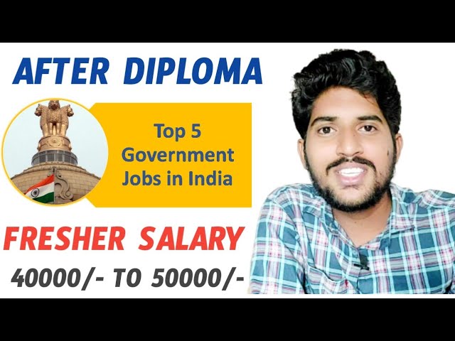 After Diploma Top 5 Government Jobs | freshers salary 40k to 50k | rrb, drdo, loco pilot, ssc | bsd