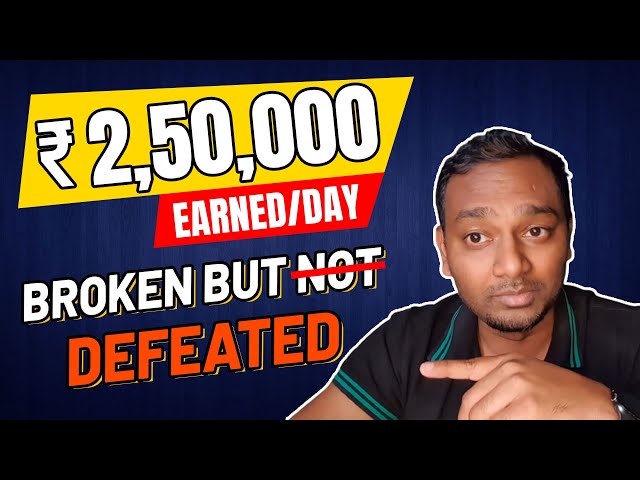 Earned 2.5 Lakhs a single Day | We Dont need you | Day I Got FIRED from My Job | Broken not Defeated