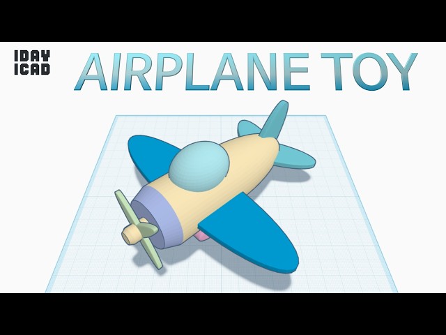 [1DAY_1CAD] AIRPLANE TOY (Tinkercad : Design / Project / Education)