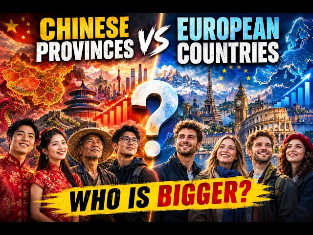 Chinese provinces vs European countries: Population change!