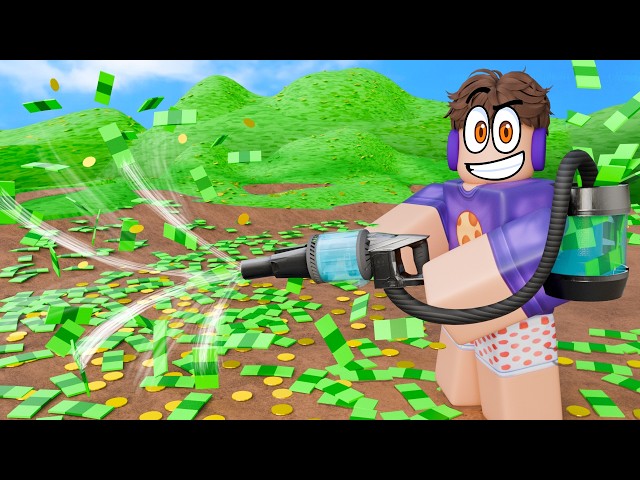 vacuuming $9,986,646 DOLLARS in roblox!