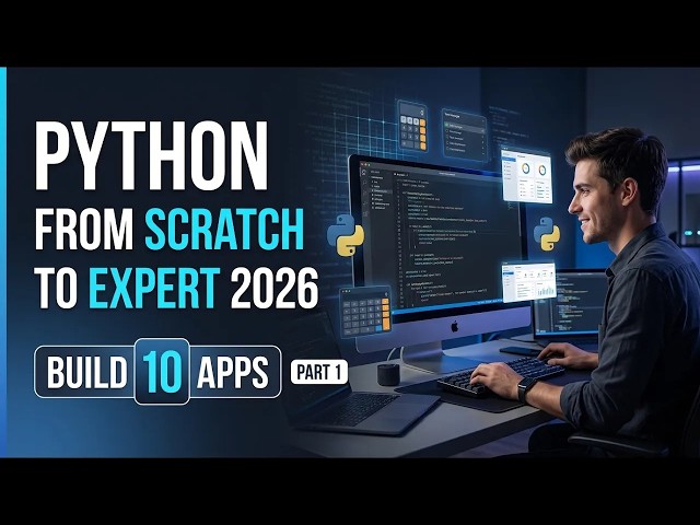 Python From Scratch to Expert 2026 | Build 10 Real-World Python Apps in One Full Course Part-1