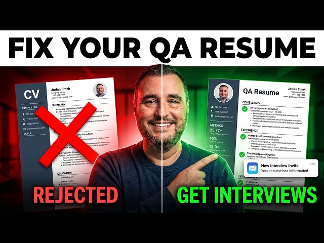 Why Your QA Resume Is Getting Rejected (And How to Fix It)
