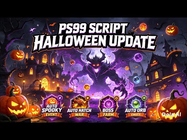 PS99 SCRIPT HALLOWEEN UPDATE | AUTO SPOOKY EVENT + AUTO HATCH WAR + BOSS FARM + AUTO ORB