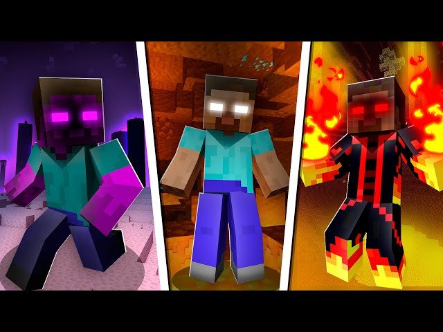 Minecraft HEROBRINE Compilation by PigPong #shorts