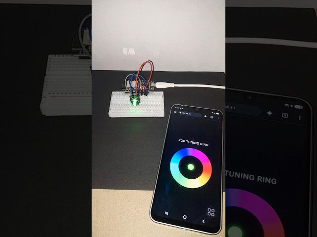 I Controlled My Room Colored Lights with an ESP32 Web Server! 💡 Wireless Home Automation
