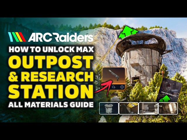 ARC Raiders Outpost & Research Station Guide - ALL Upgrades & Material Locations