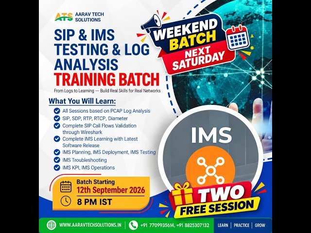 SIP IMS TESTING DEMO (DAY 1)