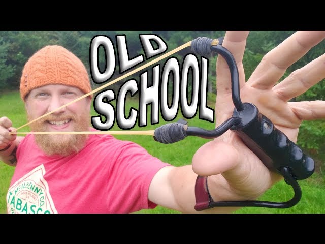 Daisy Marksman Wrist Rocket Slingshot | Old School Trick Shots | Trick Shot Tuesday Ep. #14