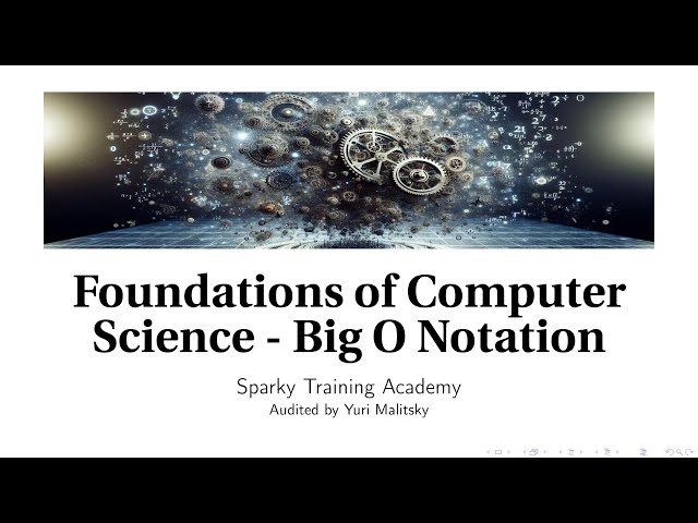 Big O Notation (Foundations of Computer Science)