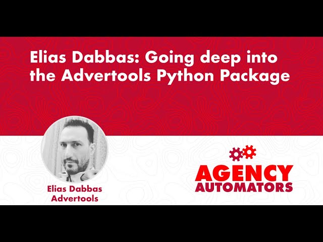 Elias Dabbas: a deep dive into Python, his amazing library advertools, and visualizations
