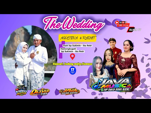 🔴LIVE JAVAMUSIC,  THE WEDDING  AGUSTINA & RADHIT YOGI FIRNANDA  // JAVA SOUND