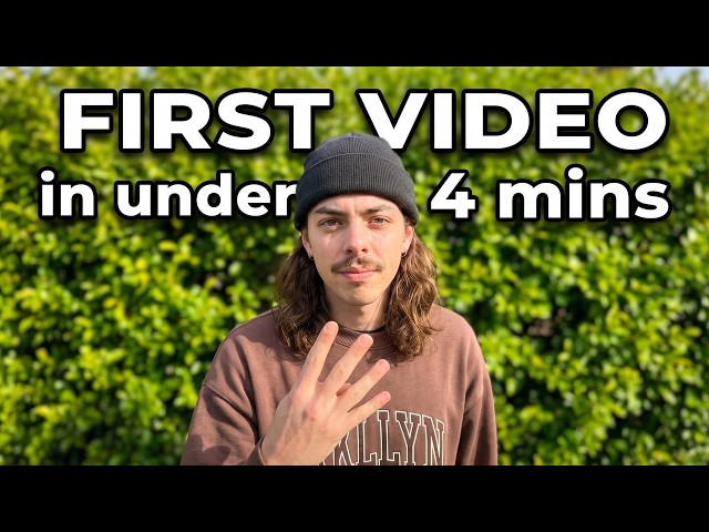 How I Made My First Video - In Under 4 Mins