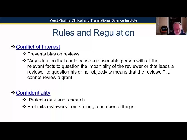 Grant Review 101: What Happens in a Study Section