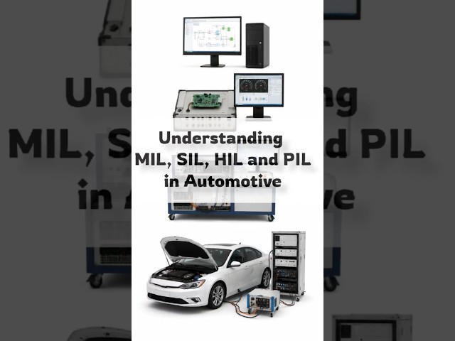 Understanding MIL, SIL, HIL and PIL in Automotive #automotiveengineering #automobile #autosar