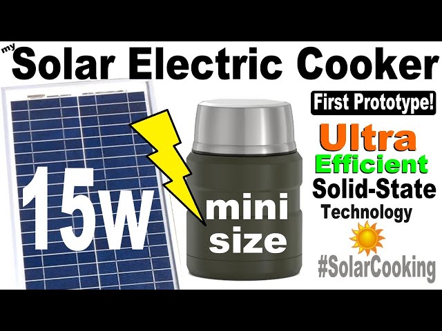 Ultra efficient solar electric cooker! 20 Watt Solar Panel can cook an egg with diode chain #solar