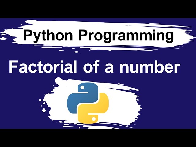 Factorial of a number program in python