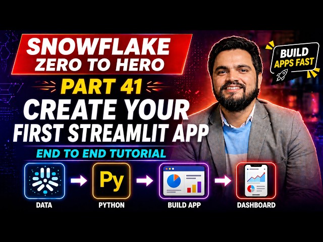 #41 Tutorial for Streamlit in Snowflake: Build Apps Inside Snowflake