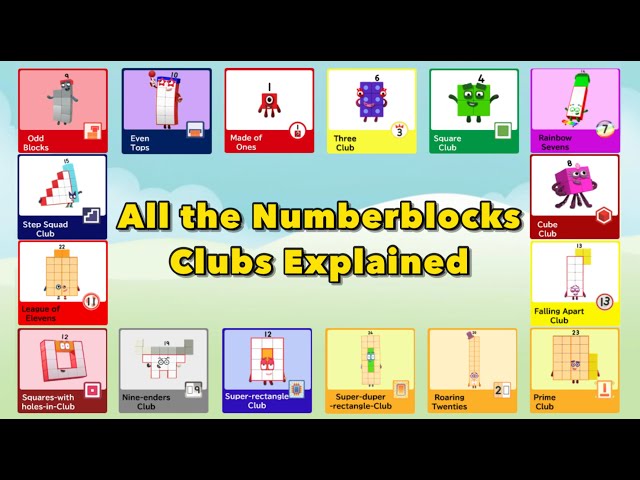 All the Numberblocks Clubs Explained