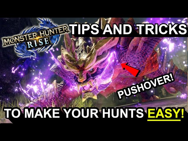 Monster Hunter Rise: MAKE HUNTS And MONSTERS EASIER!