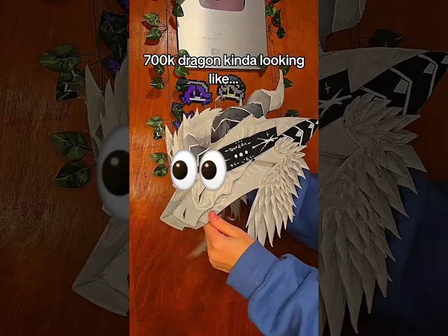 700k dragon puppet kinda looking like... #fyp #art #dragonpuppets
