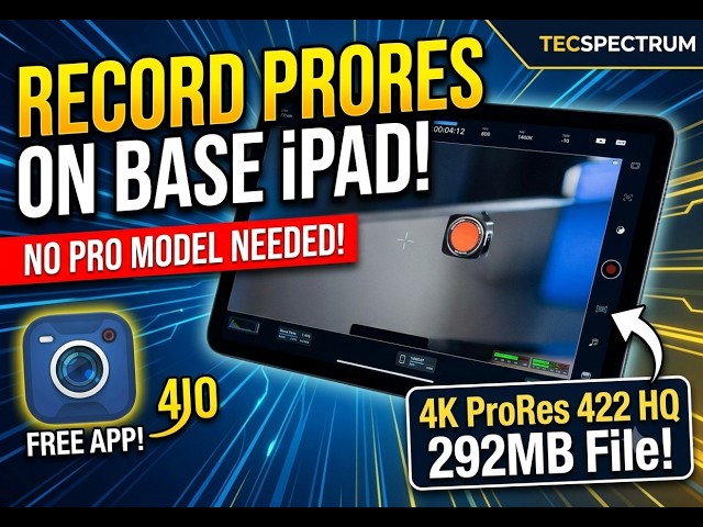 Get Apple ProRes Video on Base iPads & iPhones (No Pro Model Needed!)