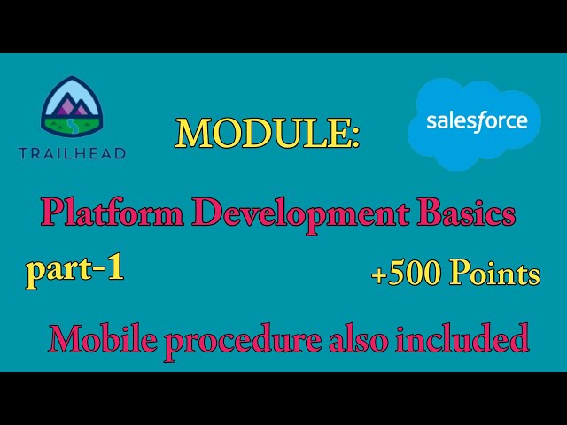 Platform Development Basics Part -1 |Salesforce trailhead answers