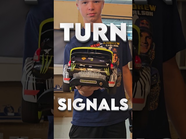 This RC car has working turn signals, and some surprises!  #RC #rccar #hobby #rallycar