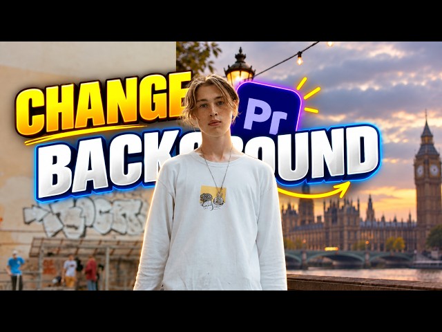 Change Background No Green screen In Adobe Premiere Pro