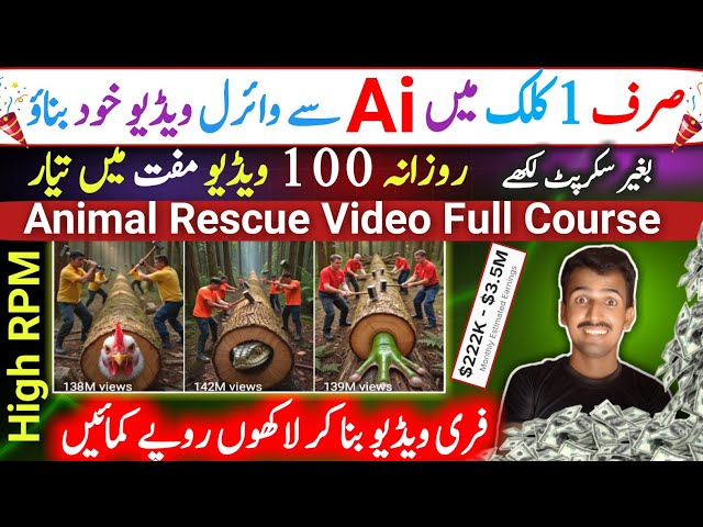 ☑️ Meow Vn ke jaisa Ai se video kaise banaye Full Course | AI Animal Rescue Video Tutorial 2025