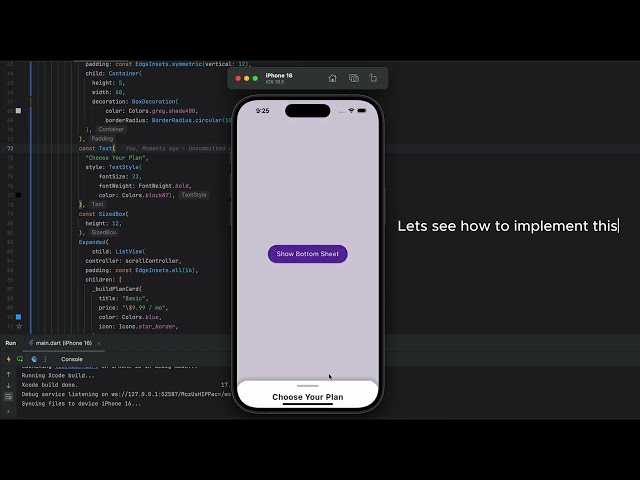 Flutter Bottom Sheet Animation Tutorial 2025 | Pull-up Draggable UI Design