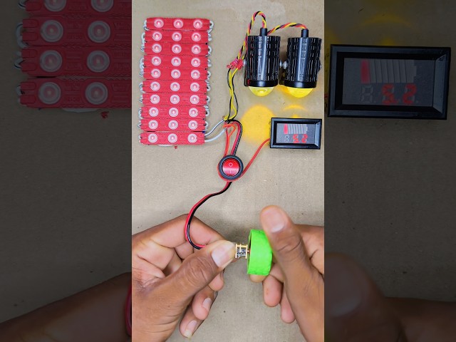 Two Bike bulb light or 10 Strip Light & Voltmetr starting with N20 Geared Dynamo • Dc Motor #project